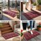 Door Mat Outside Entrance, 29.5x17 Inch, All-Season Indoor Outdoor Welcome Mat, Heavy Duty Natural Rubber, Non-Slip, Resist Dirt, Stain and Fade Resistant, Low Profile, Easy Clean Patio, Red